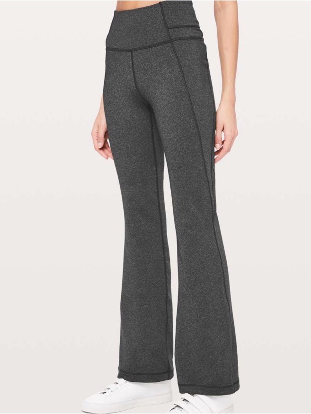 Lululemon Groove Pant Flare 32” ~ 8 ~ Heathered Black - Picture 10 of 13